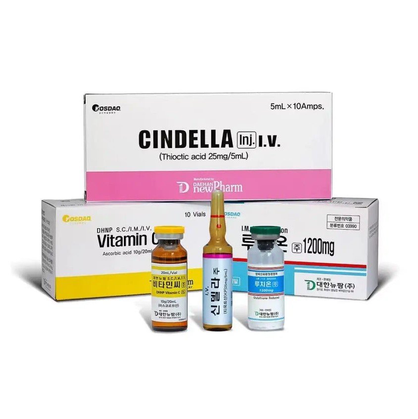 Cindella Korean Skin Whitening Injection - Ascorbic Acid & Vitamin C